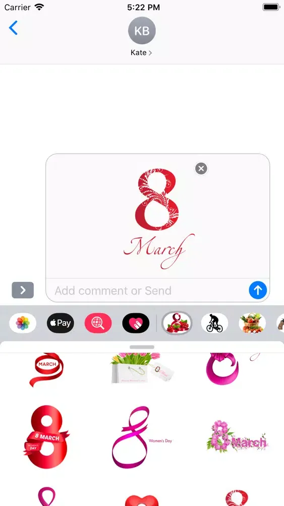 Tangkapan skrin Women's day stickers HD