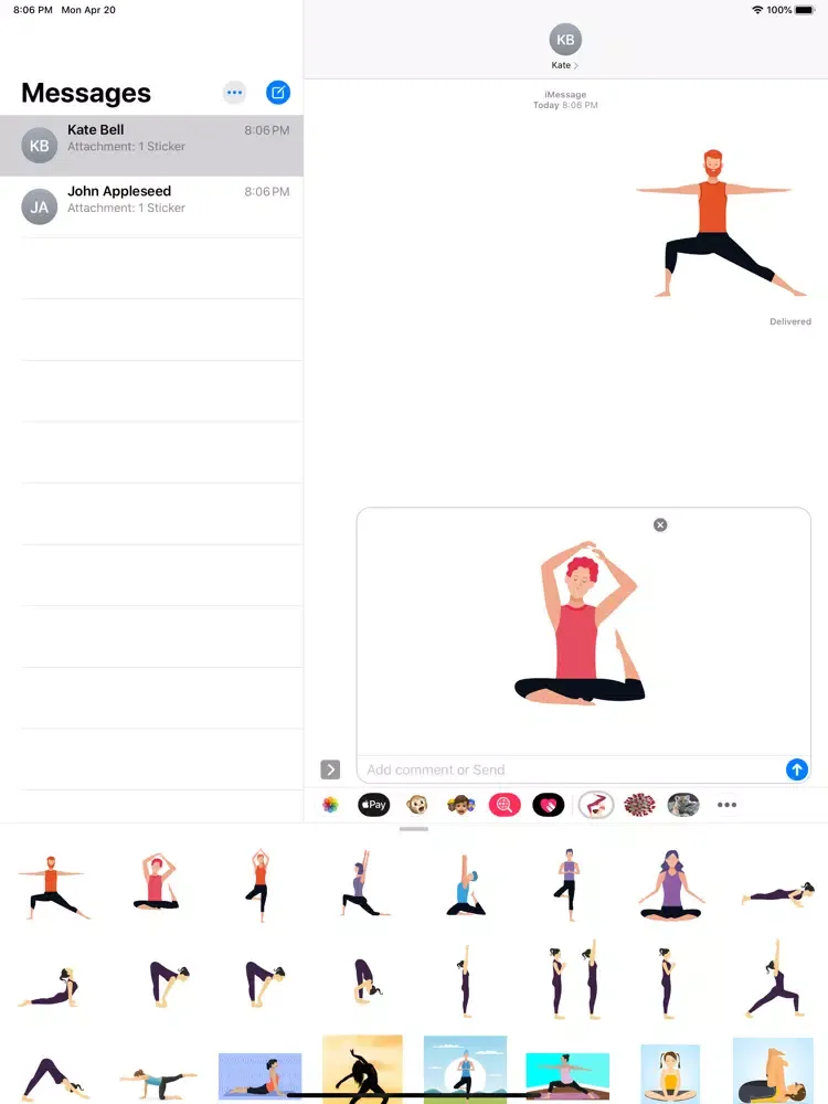 تصاویر Yoga Poses Pack iPad 