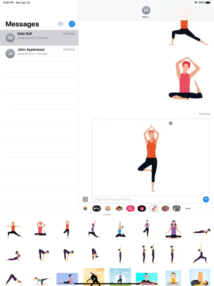 تصاویر Yoga Poses Pack iPad 