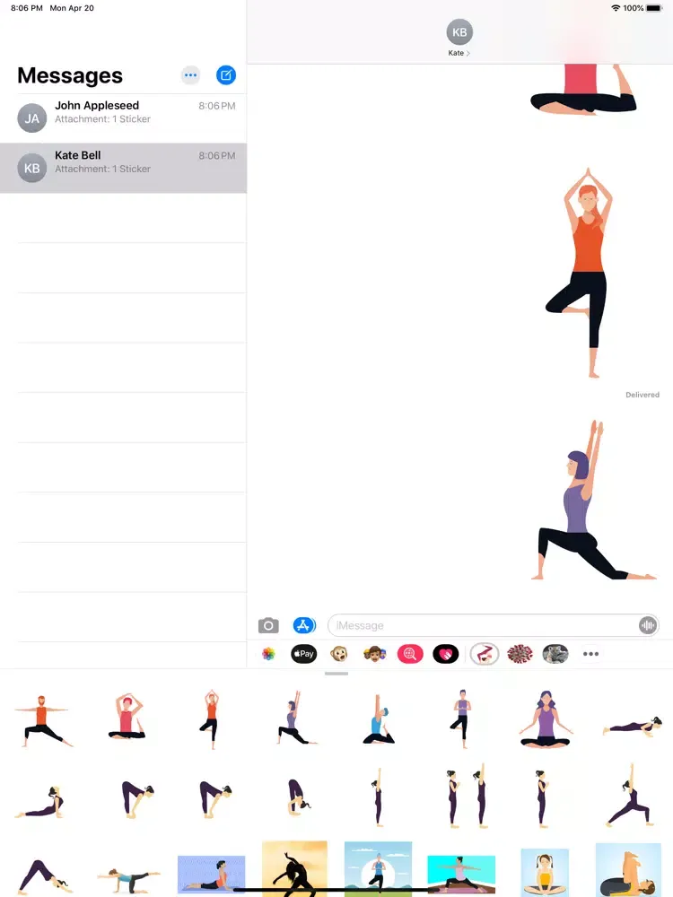 تصاویر Yoga Poses Pack iPad 
