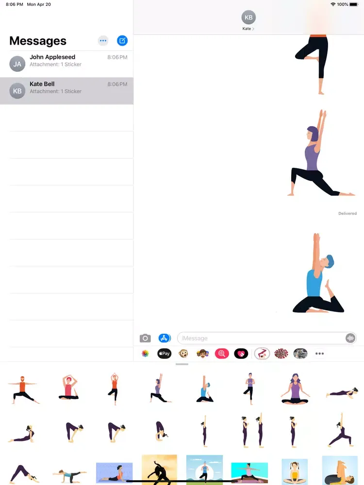 تصاویر Yoga Poses Pack iPad 