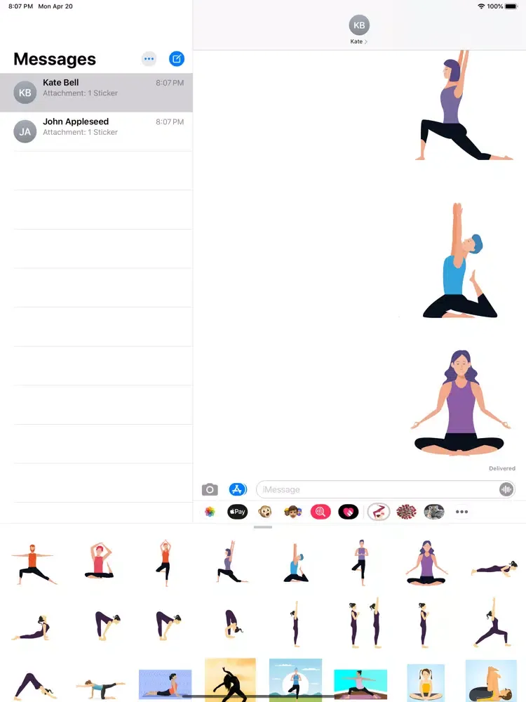 تصاویر Yoga Poses Pack iPad 
