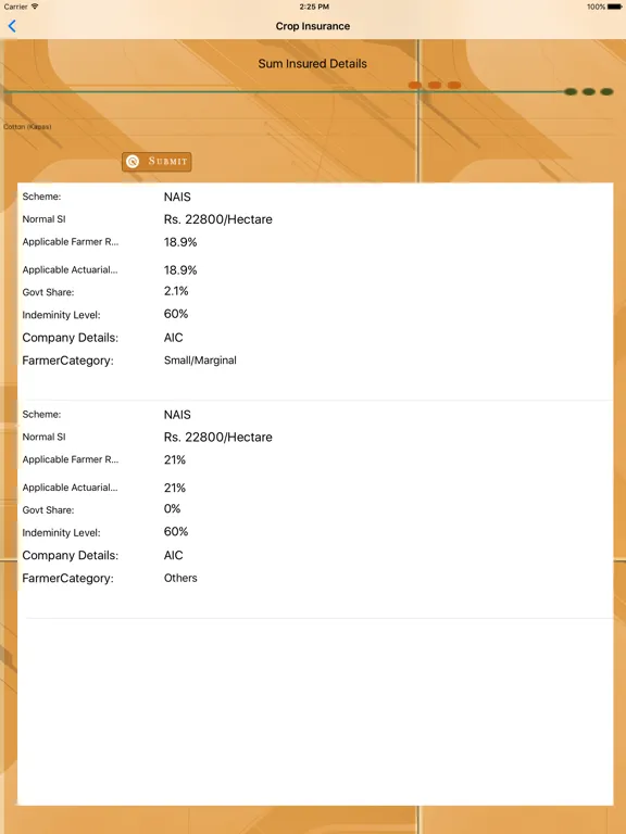 CropInsurance iPad  스크린샷