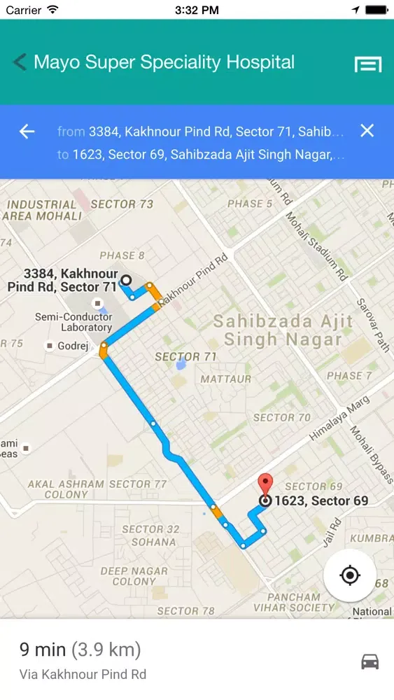 mSwasthya™ Hospital Search Screenshots