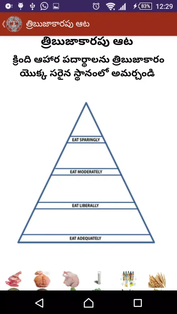 NIN Nutrition పోషణ ఆటలు Telugu স্ক্রিনশট
