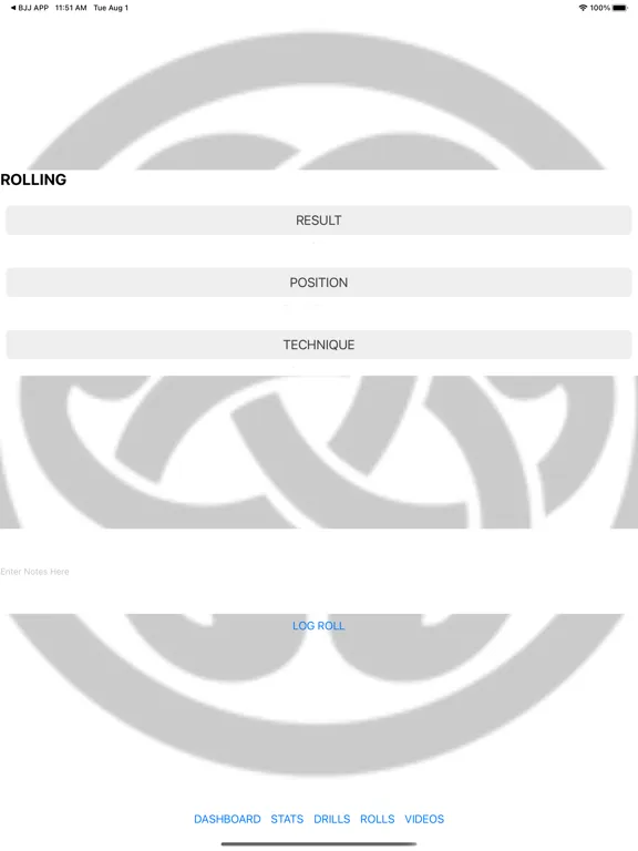 Capturas de pantalla de BJJ Training Notes iPad 