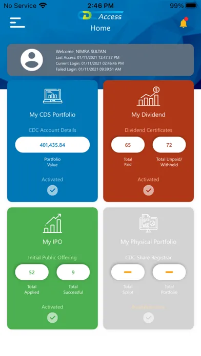 CDC Access Mobile Application 스크린샷