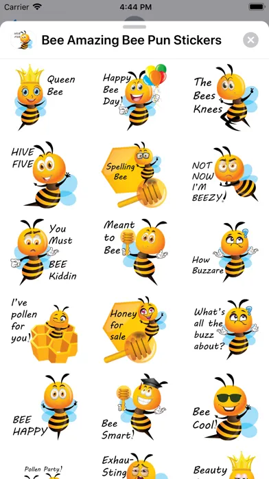 Captures d'écran de Bee Amazing Bee Pun Stickers