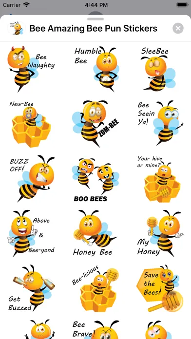 Captures d'écran de Bee Amazing Bee Pun Stickers