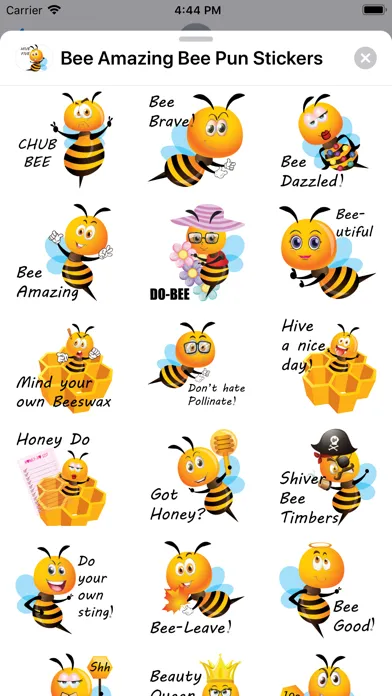 Captures d'écran de Bee Amazing Bee Pun Stickers