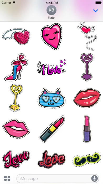 Dashed Fashion Stickers سکرین شاٹس