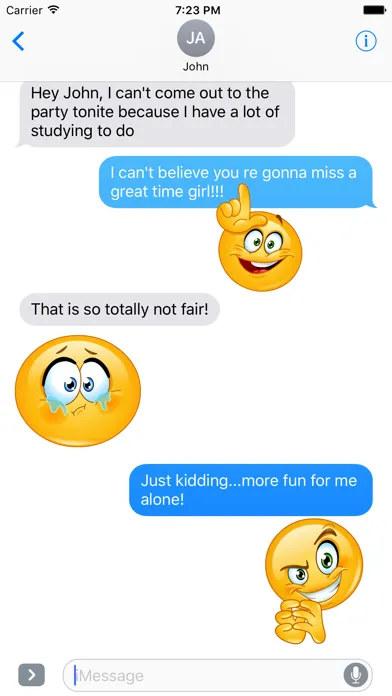 Capturas de tela do Rude Emoji Stickers
