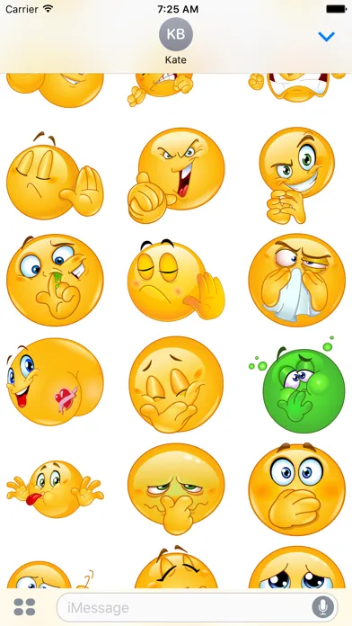 Capturas de tela do Rude Emoji Stickers