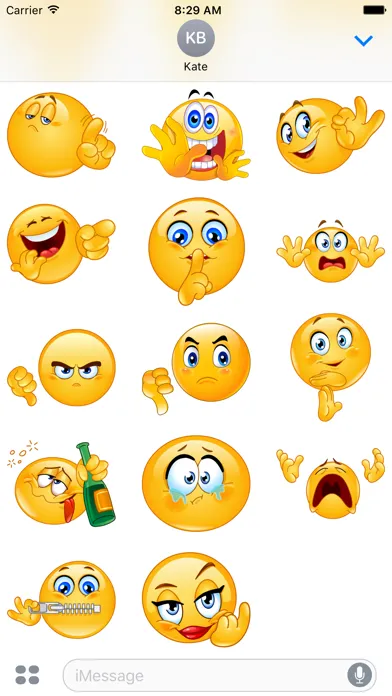 Capturas de tela do Rude Emoji Stickers