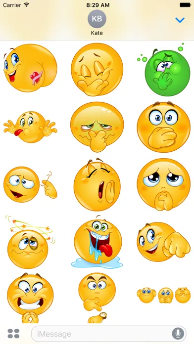Capturas de tela do Rude Emoji Stickers