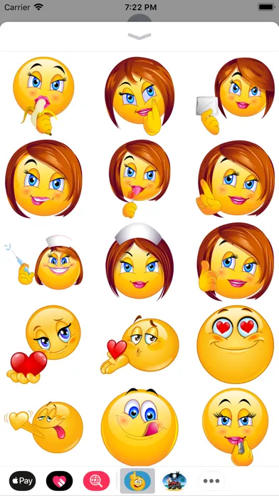 Capturas de tela do Rude Emoji Stickers