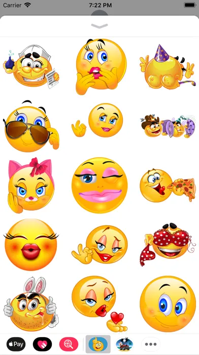 Capturas de tela do Rude Emoji Stickers