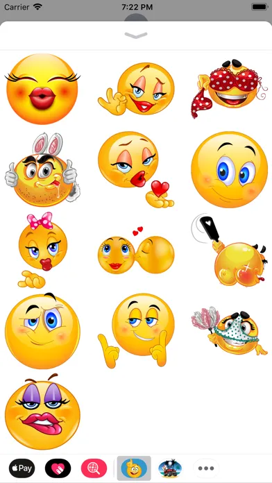 Capturas de tela do Rude Emoji Stickers