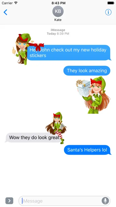 صور Santas Helpers Stickers