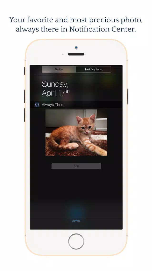 Screenshot di Always There - Your most precious photo in a Notification Center widget