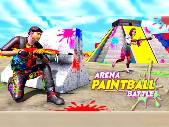 Capturas de tela do Paintball Shooting 3D Games iPad 