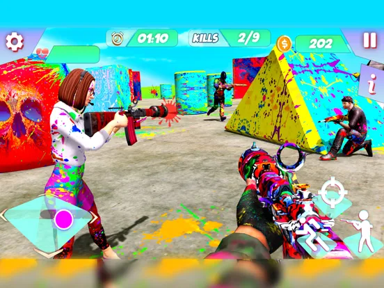 Capturas de tela do Paintball Shooting 3D Games iPad 
