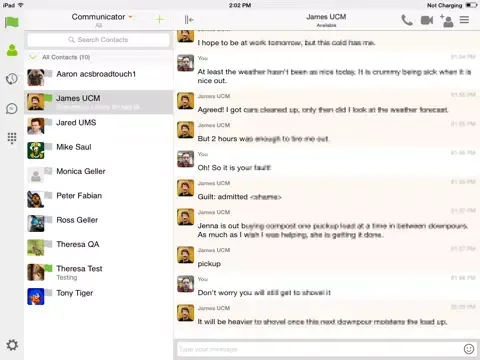 Tangkapan skrin CDK Communicator for iPad iPad 