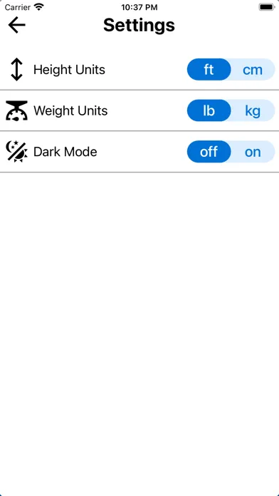 Tangkapan skrin BMI Calculator + Tracker Tool