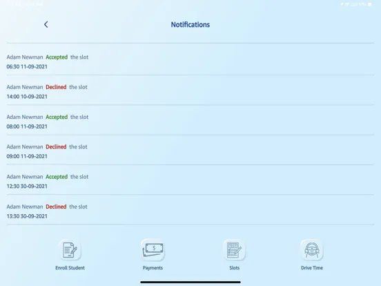 Tangkapan layar CDL Prep App iPad 