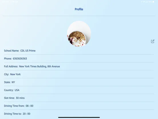 Tangkapan layar CDL Prep App iPad 