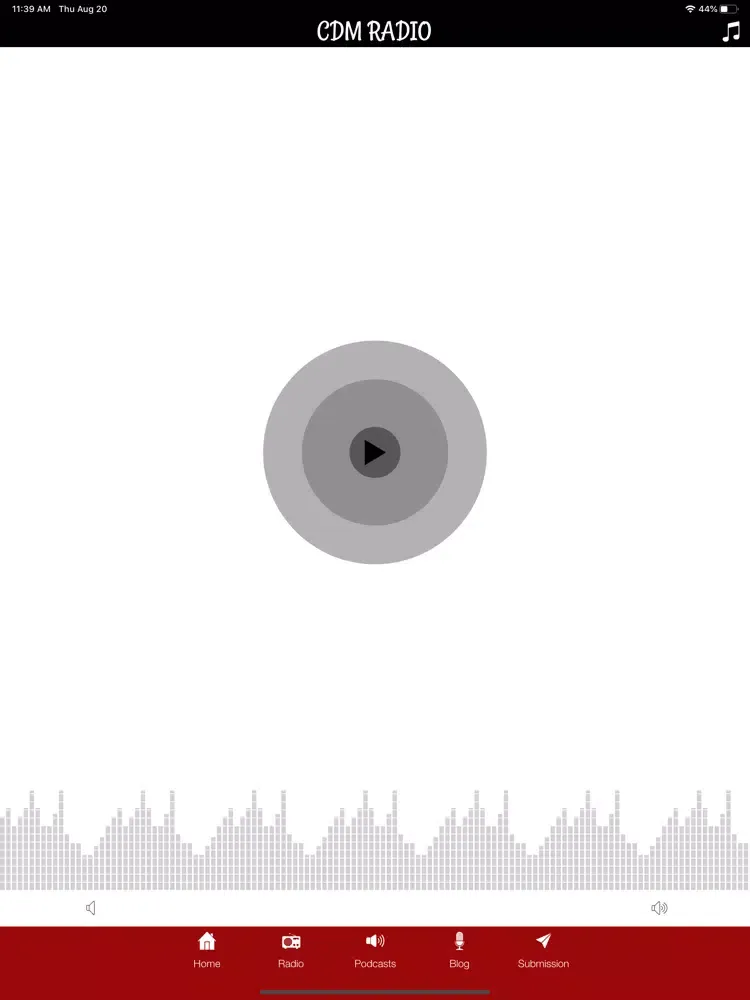 Zrzuty ekranu CDM RADIO iPad 
