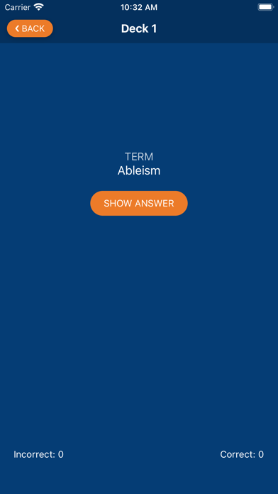 CDMS Glossary App Screenshots