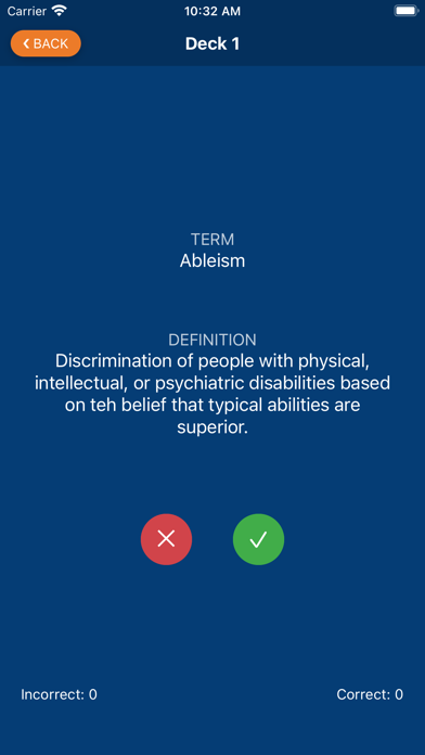 CDMS Glossary App Screenshots