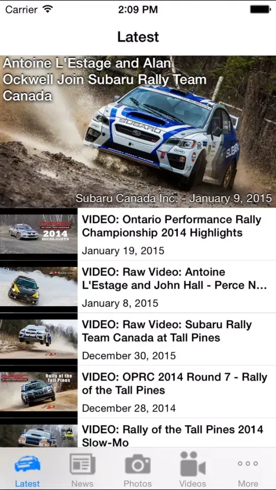 Capturas de tela do CDNRally