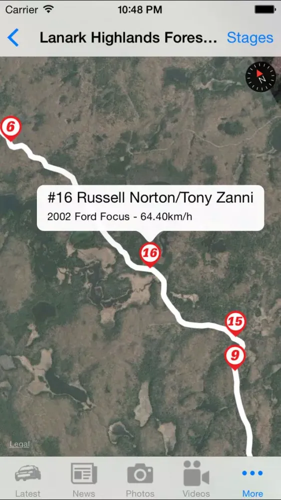 Capturas de tela do CDNRally