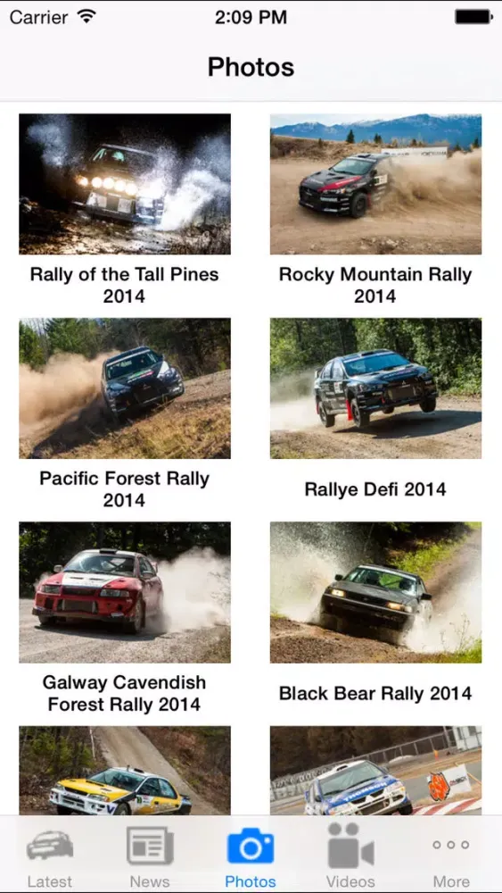 Capturas de tela do CDNRally