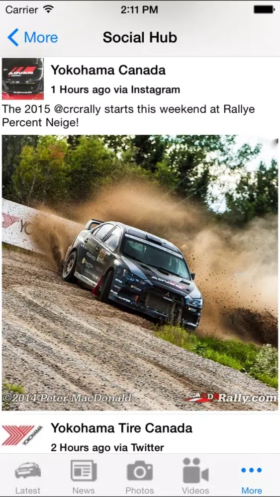 Capturas de tela do CDNRally