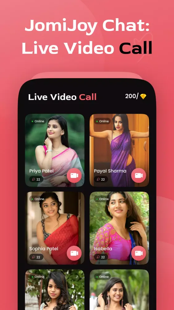 JomiJoy Chat: Live Video Call Screenshots
