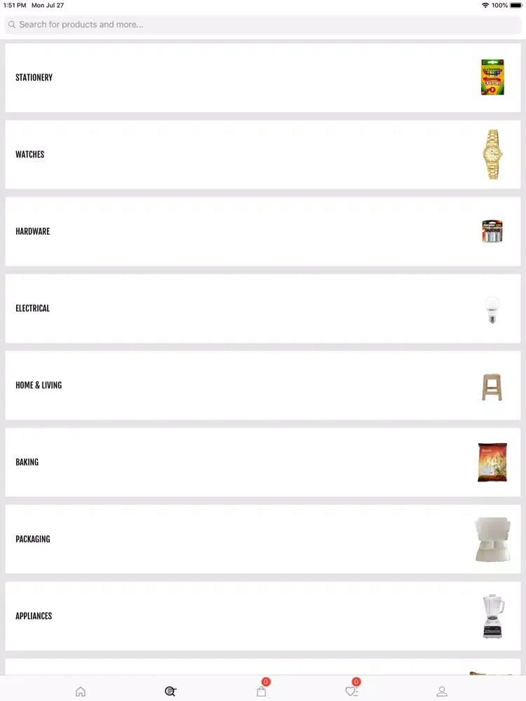 Capturas de tela do CDO Online Mart iPad 