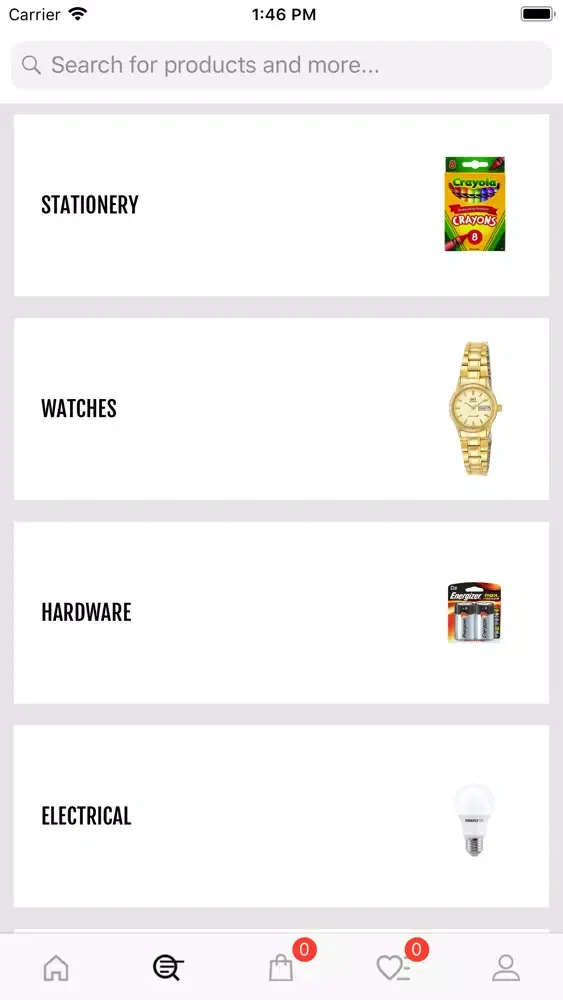 Capturas de tela do CDO Online Mart