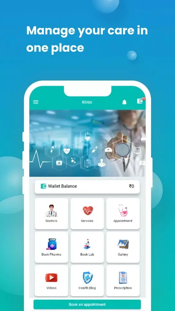 Tangkapan skrin Klinic Patient