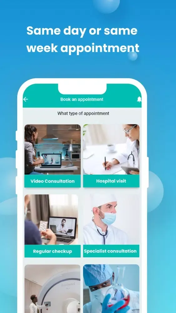 Tangkapan skrin Klinic Patient
