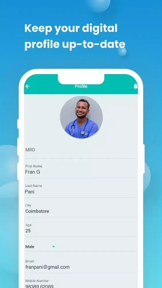 Tangkapan skrin Klinic Patient
