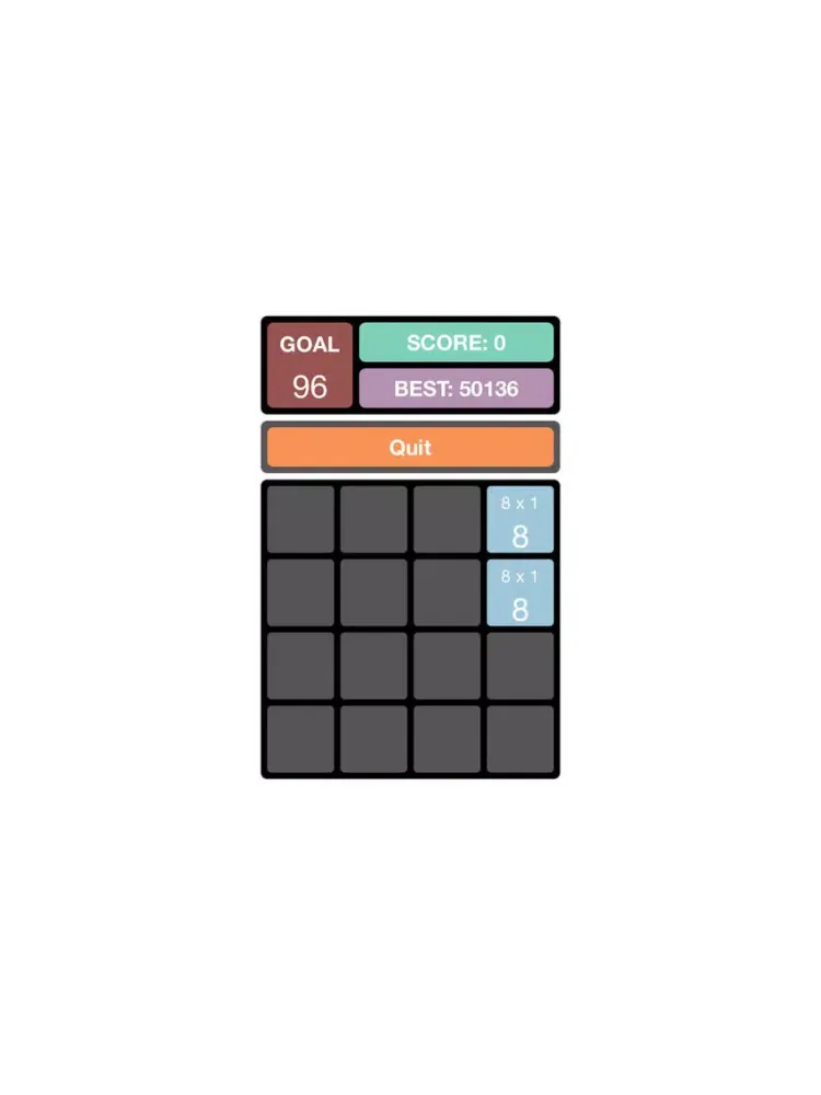 Multiply 2048 Style - A fun math game for children to learn multiplication and times tables iPad 應用截圖