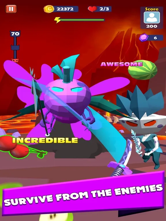 Fruit Warrior 3D iPad 應用截圖