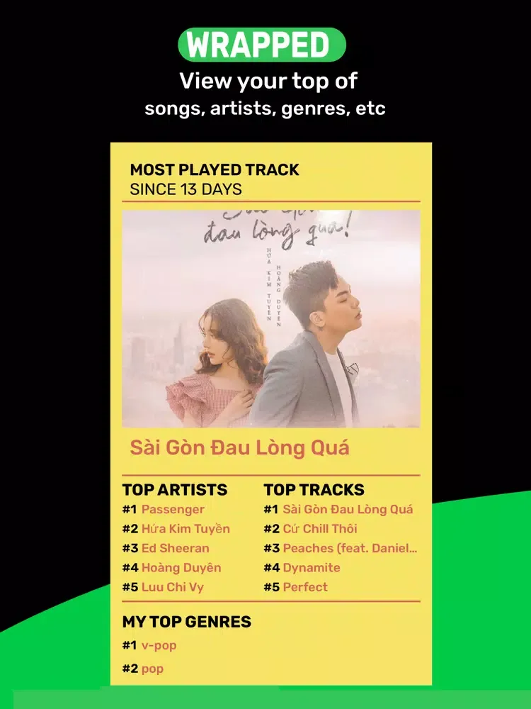 Music Statistics for Spotify iPad 應用截圖