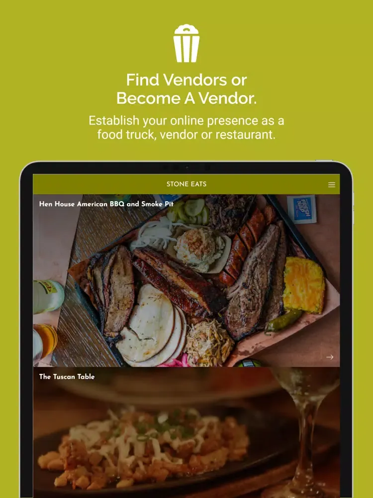Stone Eats:Food Truck Ordering iPad  Ekran Görüntüleri