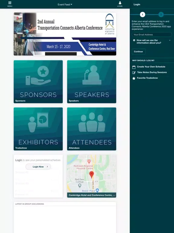 تصاویر CEA Transportation Conference iPad 