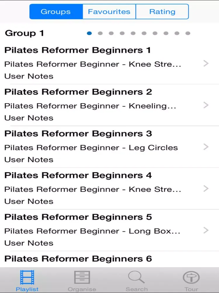 Zrzuty ekranu Pilates Reformer Beginners iPad 