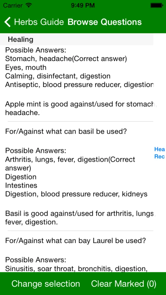 Herbs Guide应用截图